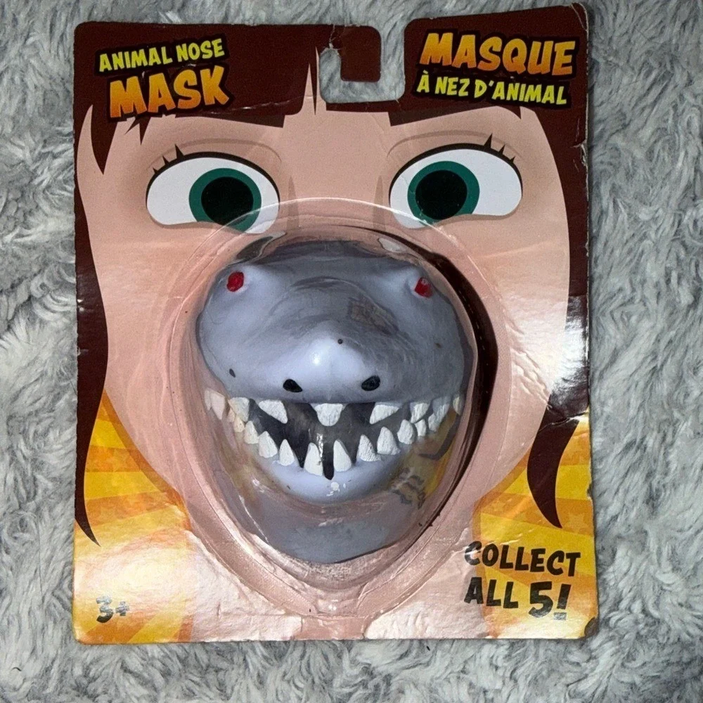 Shark Animal Nose Mask Novelty Costume Accessory Grey Greenbrier International